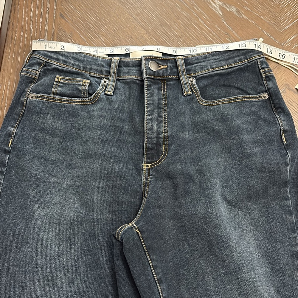 Universal Thread dark blue high rise skinny denim jeans Size 6 /28 waist - Picture 14 of 17